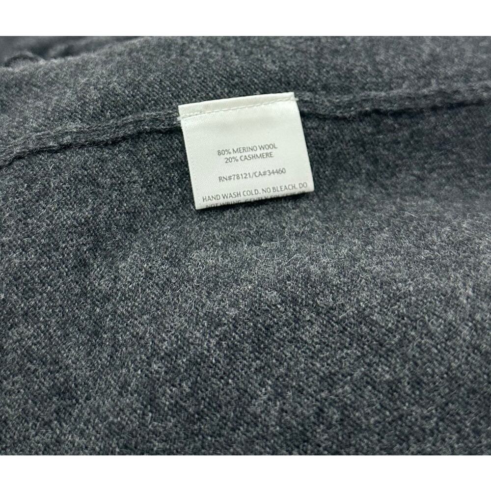 Eileen Fisher Merino Wool Cashmere Layered Open Front Long Cardigan Size Large - Picture 5 of 10
